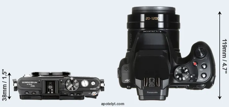 Compare E-PL5 versus FZ82 top