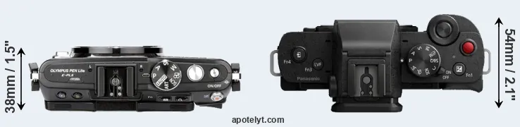 Compare E-PL5 versus G100 top