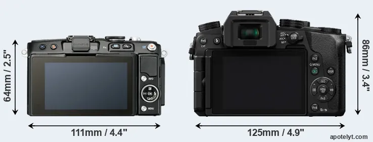 Comparison E-PL5 or G7 rear