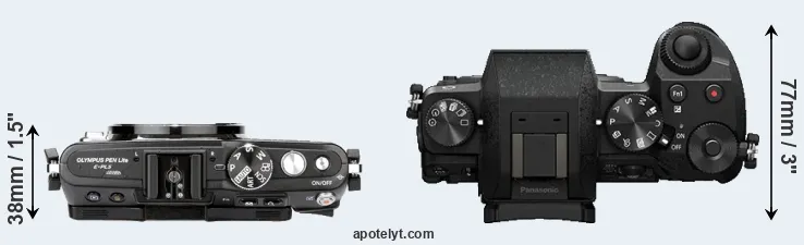 Compare E-PL5 versus G7 top