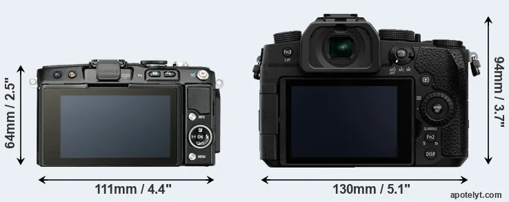 Comparison E-PL5 or G95 rear