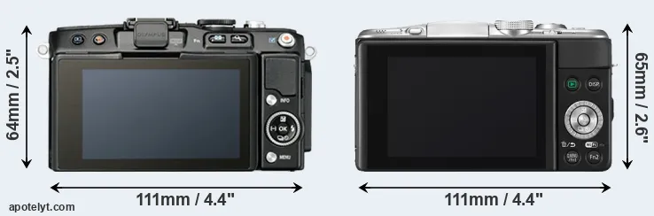 Comparison E-PL5 or GF6 rear
