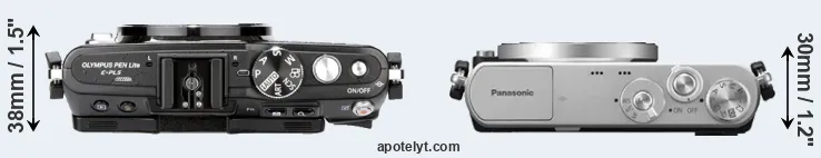 Compare E-PL5 versus GM1 top