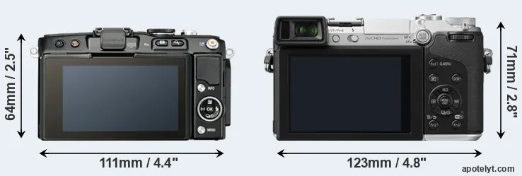 Comparison E-PL5 or GX7 rear