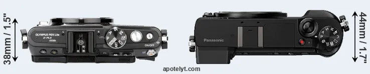Compare E-PL5 versus GX85 top