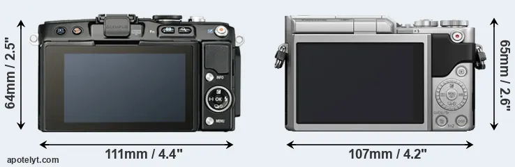 Comparison E-PL5 or GX850 rear