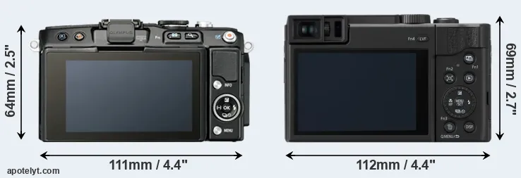 Comparison E-PL5 or TZ95 rear