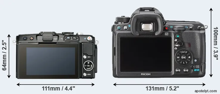 Comparison E-PL5 or K-3 rear