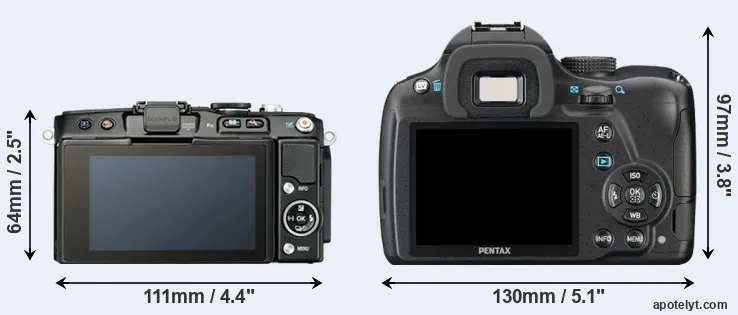 Comparison E-PL5 or K-50 rear