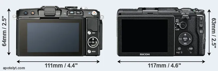 Comparison E-PL5 or GR II rear