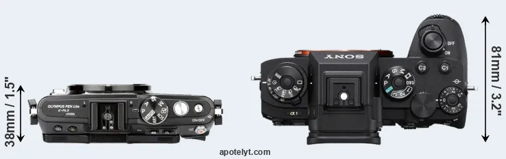 Compare E-PL5 versus A1 top