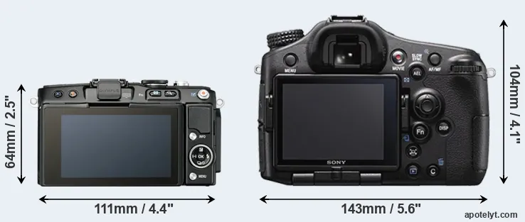 Comparison E-PL5 or A77 II rear