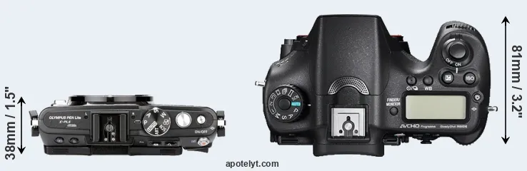 Compare E-PL5 versus A77 II top