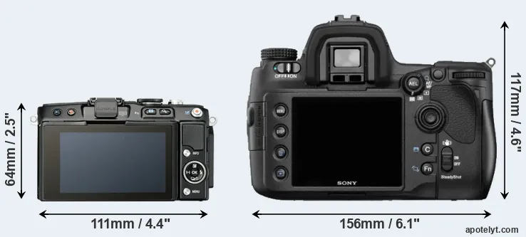 Comparison E-PL5 or A850 rear