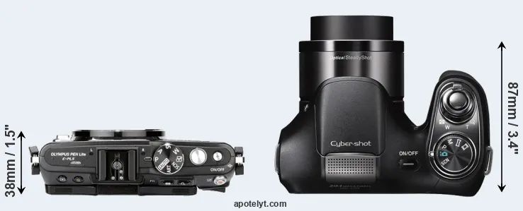 Compare E-PL5 versus H200 top