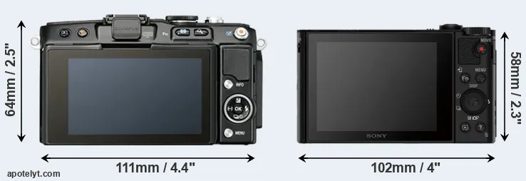 Comparison E-PL5 or HX80 rear