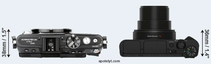 Compare E-PL5 versus HX80 top