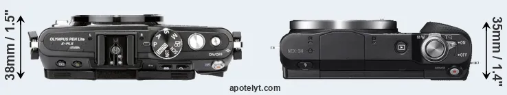 Compare E-PL5 versus NEX-3N top