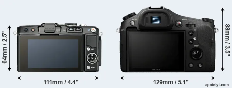 Comparison E-PL5 or RX10 rear