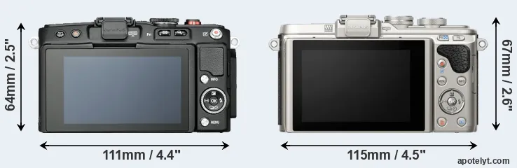 Comparison E-PL6 or E-PL8 rear