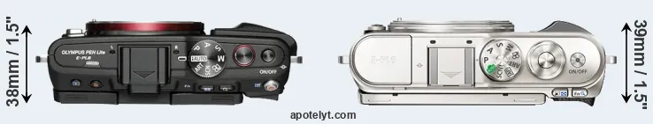 Compare E-PL6 versus E-PL9 top