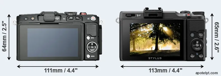 Comparison E-PL6 or XZ-2 rear