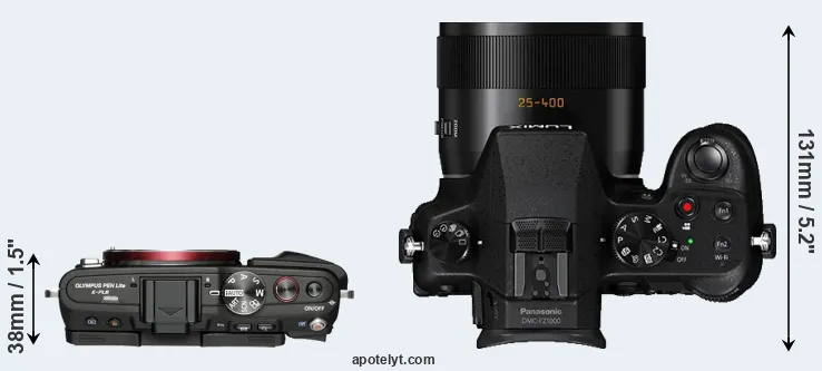 Compare E-PL6 versus FZ1000 top