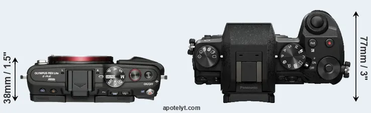 Compare E-PL6 versus G7 top
