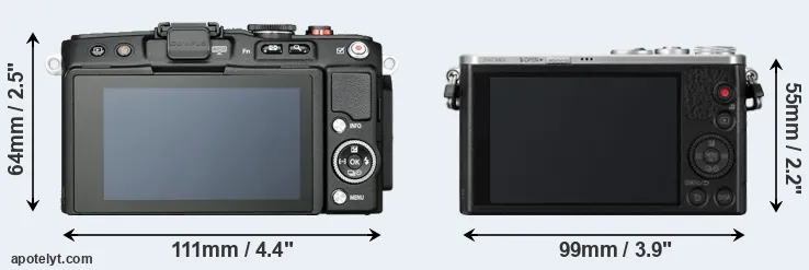 Comparison E-PL6 or GM1 rear