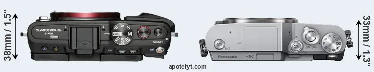 Compare E-PL6 versus GX800 top