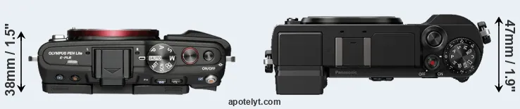 Compare E-PL6 versus GX9 top