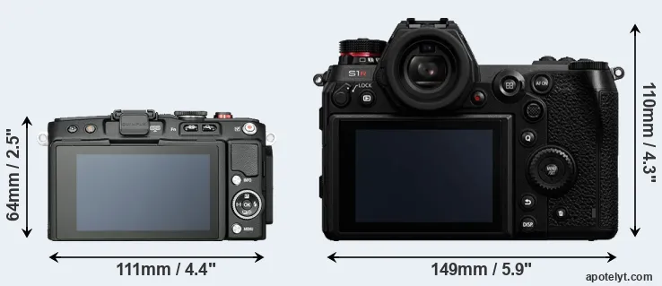 Comparison E-PL6 or S1R rear