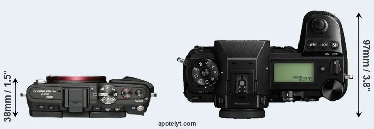 Compare E-PL6 versus S1R top