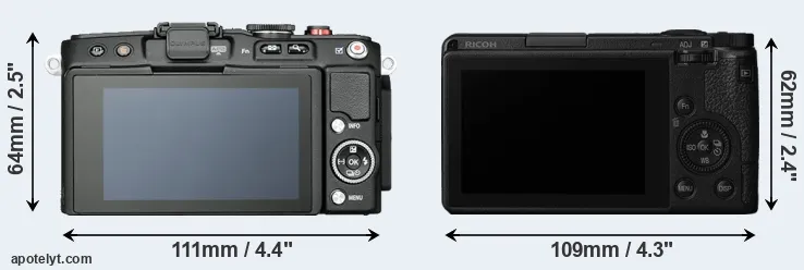 Comparison E-PL6 or GR III rear