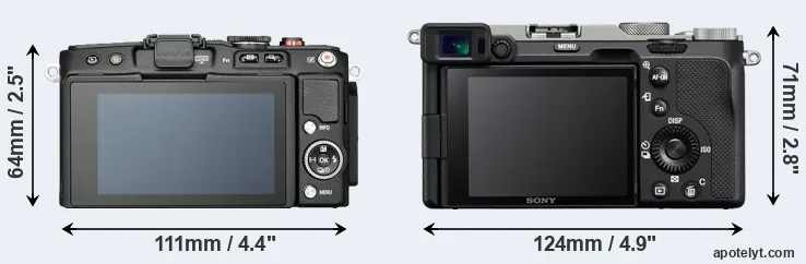 Comparison E-PL6 or A7C rear