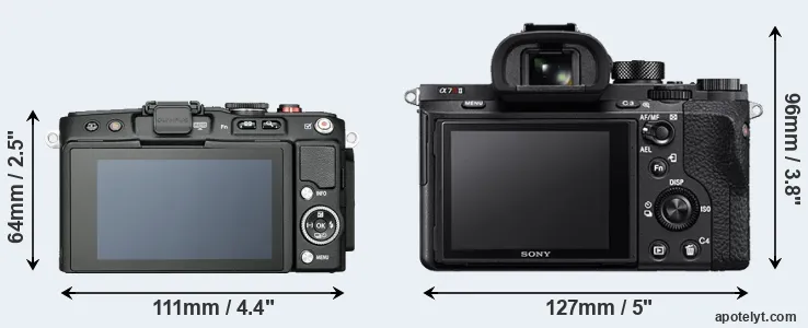Comparison E-PL6 or A7R II rear