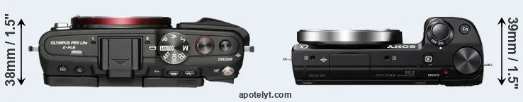 Compare E-PL6 versus NEX-5R top