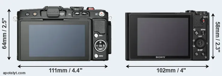 Comparison E-PL6 or WX800 rear