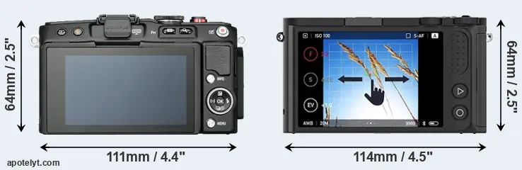 Comparison E-PL6 or M1 rear