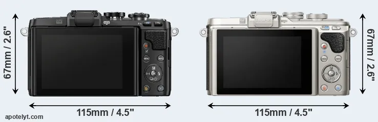 Comparison E-PL7 or E-PL8 rear