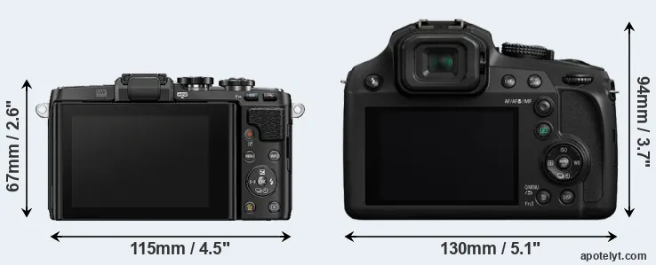Comparison E-PL7 or FZ82 rear