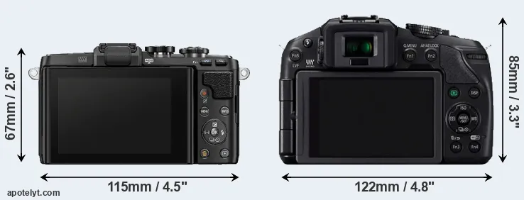 Comparison E-PL7 or G6 rear