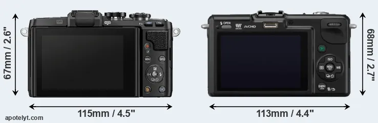 Comparison E-PL7 or GF2 rear