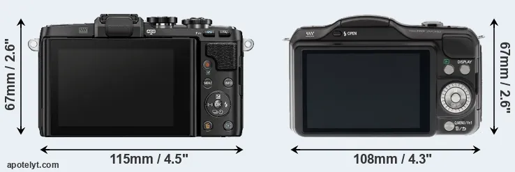 Comparison E-PL7 or GF5 rear