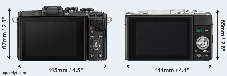 Comparison E-PL7 or GF6 rear