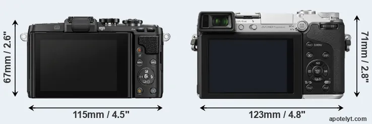 Comparison E-PL7 or GX7 rear