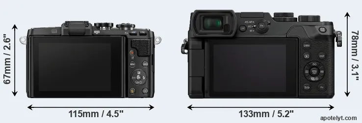 Comparison E-PL7 or GX8 rear