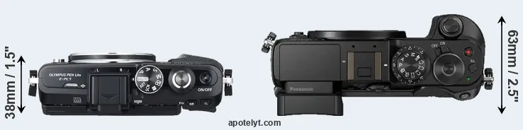 Compare E-PL7 versus GX8 top