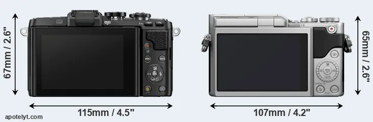 Comparison E-PL7 or GX800 rear