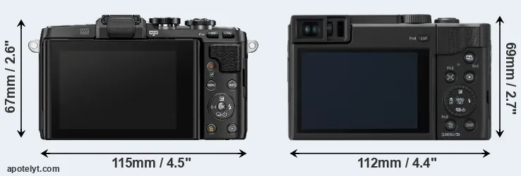Comparison E-PL7 or ZS80 rear